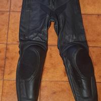 pantaloni moto pelle donna