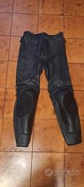 pantaloni moto pelle donna