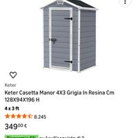 Keter manor casetta da giardino