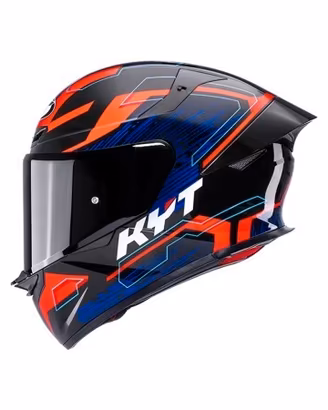 CASCO INTEGRALE KYT TT-REVO SPEEDING NERO/ROSSO/BL