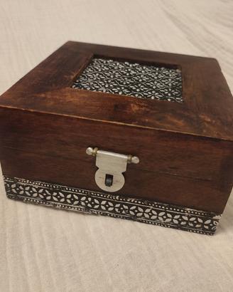 Scatola legno made in India