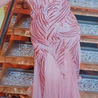 Vestito cerimonia rosa