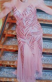 Vestito cerimonia rosa