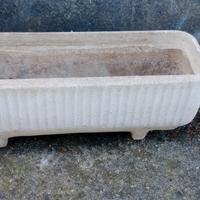 fioriera rettangolare in cemento 