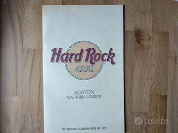 Menù Hard Rock Cafe
