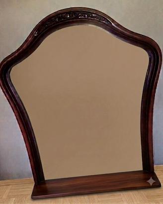 Specchiera vintage in legno scuro