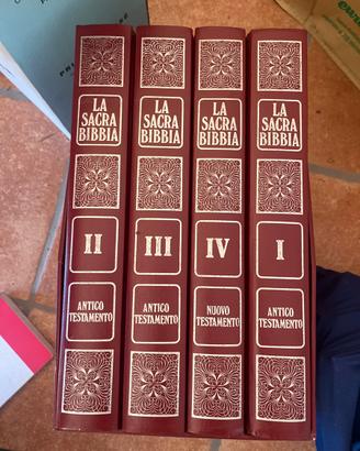 La sacra Bibbia. 4 volumi . Elegantisisma