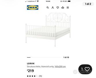 Letto ikea bianco