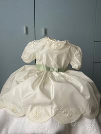 Vestito battesimo bambine sartoriale nuovo 