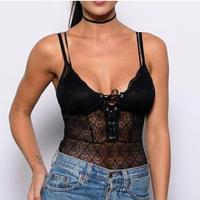 Body nero in pizzo, Tezenis