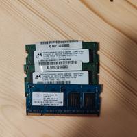 ram ddr2 so-dimm 512mb 3 pezzi