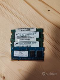 ram ddr2 so-dimm 512mb 3 pezzi