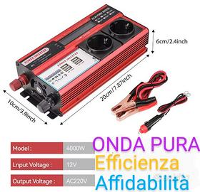Inverter a onda sinusoidale pura 12V 220V  4000W  