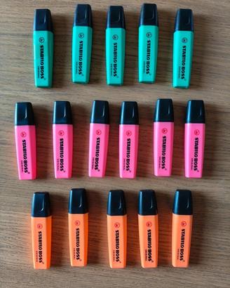Set 16 evidenziatori Stabilo Boss Original – nuovi