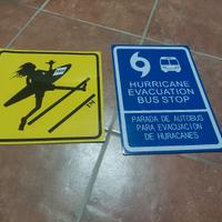 DUE PLACCHE IN METALLO DA APPENDERE