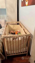 Lettino Ikea con materasso