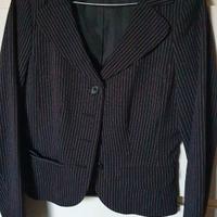 Completo giacca pantalone blu gessato