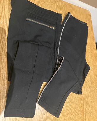 Lotto 2 pantaloni neri donna Zara