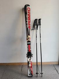 Sci Atomic Race 120 cm + racchette Tecnopro 100 cm