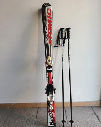 Sci Atomic Race 120 cm + racchette Tecnopro 