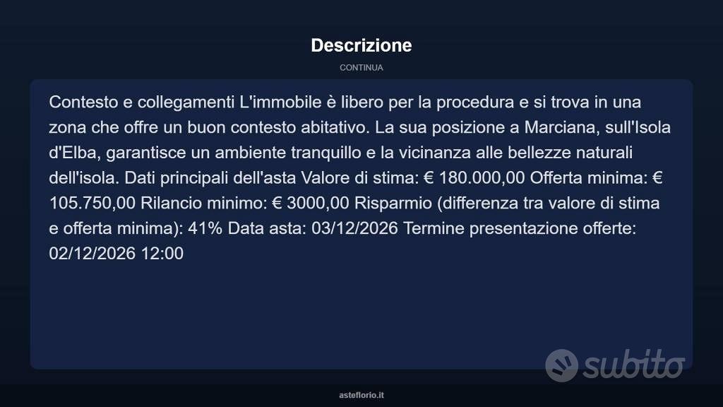 Appartamento – Marciana, Spartaia - Vista 5