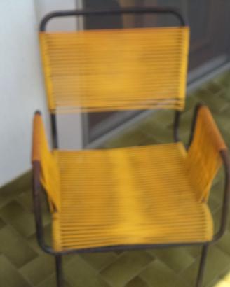 VECCHIA SEDIA DA BAR LIDO SPIAGGIA VINTAGE ANNI 70
