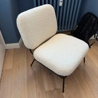 Poltrona design - rivestimento boucle