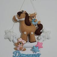 Fiocchi nascita in feltro