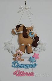 Fiocchi nascita in feltro