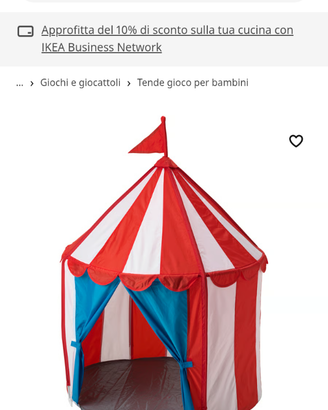 Tenda ikea bambini
