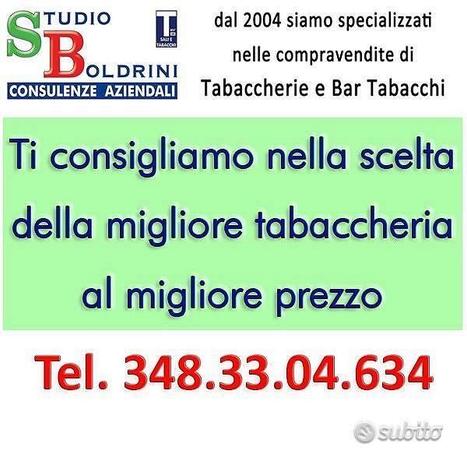 BOLOGNA Tabacchi 1 operatore 100.000 di fatturato