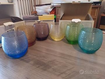 Sei bicchieri acqua IVV multicolor
