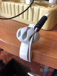 4 Clip per cavi- organizzatore scrivania
