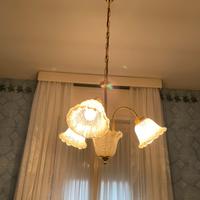 Lampadario vetro vintage