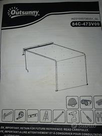 pergola con tenda retrattile 