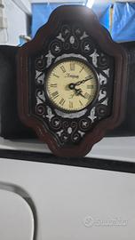 orologio da parete anni 70 in legno 