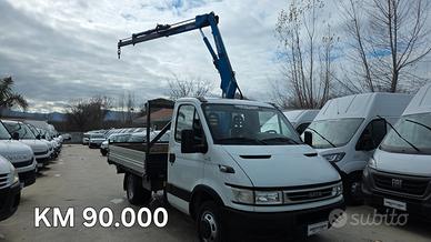 IVECO DAILY 35C12 CON GRU E CASSONE FISSO P.3450