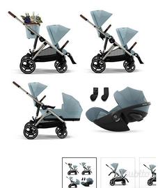 Cybex Trio Fratellare Gazelle S Stormy Blue