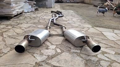 scarico acciaio bmw e92 335i