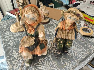 Coppia Statuine Vintage stile Capodimonte 