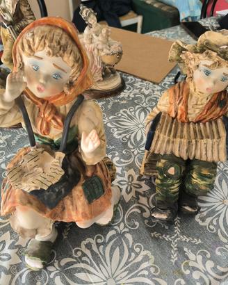 Coppia Statuine Vintage stile Capodimonte 