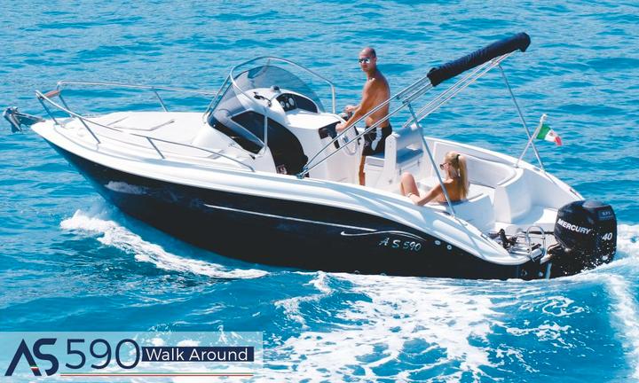 AS Marine 590 walk around package Honda 2026