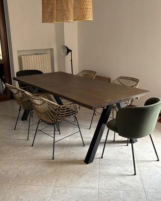 Tavolo da pranzo con 6 sedie
