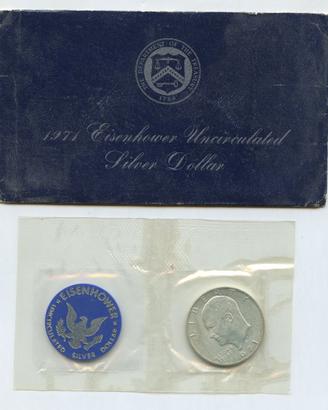 USA DOLLARO EISENHOWER ARGENTO 0,400 BLISTER ORIG.