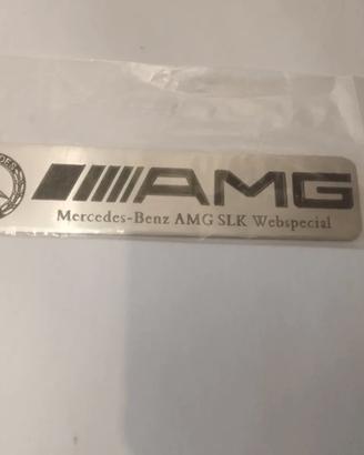 Targhetta Logo Mercedes AMG