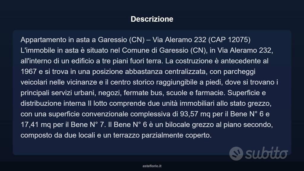 Appartamento – Garessio - Vista 3