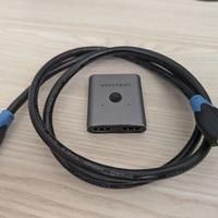 Switch HDMI con cavo