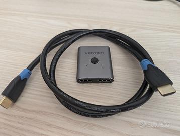 Switch HDMI con cavo