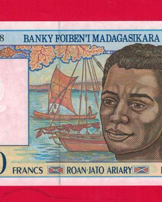 Banconota- Madagascar- 1000 Francs ( 200 Ariary)