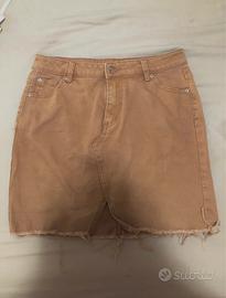 gonna di jeans beige Tezenis